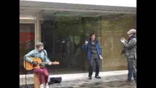 Street drinker and a busker on Sauchiehall St [upl. by Shana]