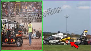 Prayers🙏 Shane Nolan AIRLIFTED to Hospital After Lernerville Speedway CRASHGeibelFest [upl. by Enaasiali]