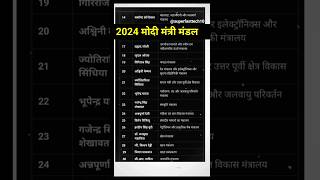 2024 mantri mandal list  2024 cabinet ministers list cabinet list 2024 ytshorts currentaffairs [upl. by Pritchard]