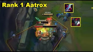 Rank 1 Aatrox Killing Renekton Right Under the Tower [upl. by Massarelli]