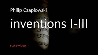 Czaplowskiinventions IIII piano 2024 video score [upl. by Matejka224]