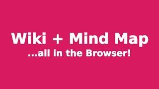 Create Concept Maps and Mind Maps in the Browser Using Free PersonalWiki Software [upl. by Lleoj]