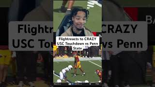 Flightreacts to USC Touchdown vs Penn state flightreacts memes football usc collegefootball [upl. by Ogu]