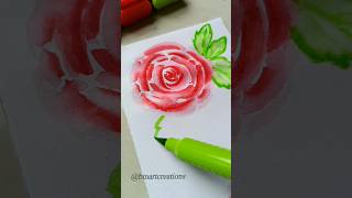 DIY easy Aesthetic Rose bookmark🔖😍🌹bmartcreations bookmark shorts ytshorts aesthetic song art [upl. by Clerissa]