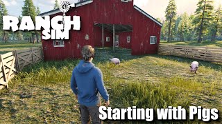 quotStarting with Pigsquot  Ranch Simulator  Episode 5 [upl. by Garretson560]