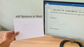 Signature Lines in Microsoft Word [upl. by Vernen554]