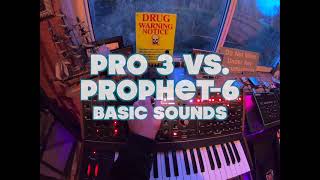 Sequential Pro 3 vs Prophet6  Synth Sound Comparison Which do you prefer [upl. by Joleen]