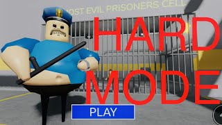 Roblox Barry Prison Run Obby HARD MODE  Walkthrough Siren Cop Ending Platinum Trophy Badge OBBY [upl. by Aron]