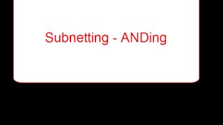 How to Subnet using the ANDing process [upl. by Adnohr419]