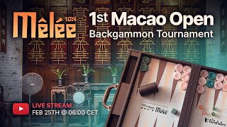 FINALS  1st Macao China Open Backgammon Tournament Duplicis  Sortitis Max  Eruditis [upl. by Constantin]