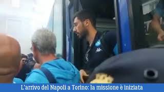 L’arrivo del Napoli a Torino la missione è iniziata [upl. by Edmond]