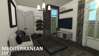 BLOXBURG Mediterranean loft 31k l tour  speedbuild ♡ [upl. by Nnodnarb]