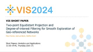 Twopoint Equidistant Projection and Degreeofinterest Filtering for Smooth Exploration of Georef [upl. by Nelleyram391]