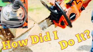 How Did I Do It Compression Testing Custom Head Build Echo 590 Chainsaw [upl. by Bertina]