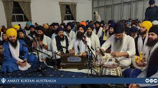 Bhai Parminder Singh Ji Australia  Shepparton Samagam 2023 Rainsabai [upl. by Ahsetel]