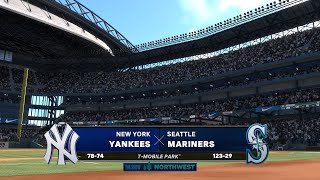 New York Yankees 7874  Seattle Mariners 12329  RS 153  MLB The Show 24 Gameplay [upl. by Enohpets528]