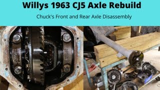 Chucks Willys CJ5 Front and Rear Axle Rebuild [upl. by Lartnom]