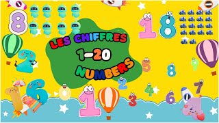 les chiffres en anglais et français numbers 120 in french and english [upl. by Midas]