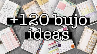 Bullet journal ideas MARATHON 💜 120 ideas for your bujo [upl. by Kataway]