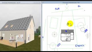 Implantation sur la parcelle et plan masse [upl. by Halyk]