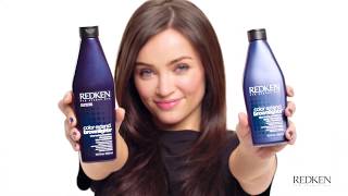 How to Use Redken Color Extend Brownlights Blue Shampoo and Conditioner for Brassy Hair [upl. by Noyad]