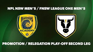 NPL NSW MensFNSW League One Mens  Promotion Relegation  Second Leg [upl. by Leamse]