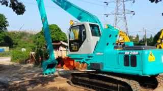 KOBELCO SK2006 YN07306XX ELEVATOR CAB LONG ARM EXCAVATOR [upl. by Georgie]