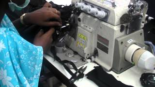 How To Make a T Shirt Step 3 Neck rib attach [upl. by Hairej]