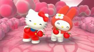 Hello Kitty and My Melody singing about the color red [upl. by Hamilah]