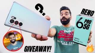 Oppo Reno 6 Pro 5G Unboxing amp First Look  Dimensity 1200  90Hz AMOLED  64MP  GIVEAWAY🔥🔥🔥 [upl. by Christalle]