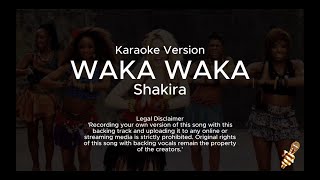 Shakira  Waka Waka This Time For Africa Karaoke Version [upl. by Lovich855]