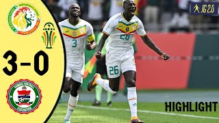 Senegal vs Gambia 3 0 Afcon 2024 highlights amp all goals [upl. by Elwaine]