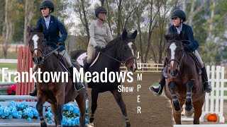 Franktown Meadows Jumper Show amp Schooling Kat Round Voiceovers [upl. by Zela]