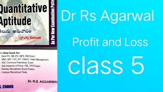 Profit and Loss Rs Agarwal aptitude in Telugu explanation [upl. by Barmen]