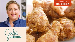 How to Make Crispy OldFashioned Fried Chicken Best Ever  Julia at Home [upl. by Ahsataj]