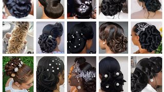 BRIDAL HAIRSTYLES FOR BOTH 4C4B HAIRUNIQUE 🥰🥰 [upl. by Darrey]