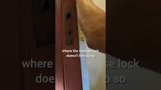 How to replace a mortise lock shorts [upl. by Airod]