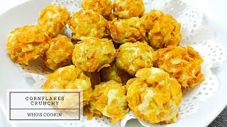 Biskut Cornflakes Crunchy  Rangup Resepi Mudah  Crunchy Cornflakes Cookies Recipe [upl. by Janis306]