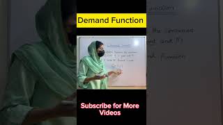 Demand function in microeconomics ytshorts shorts economics microeconomicsclass11 [upl. by Hastie146]