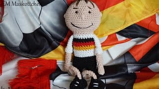 EM Maskottchen DIY Häkeln Fußball with englisch Pattern [upl. by Cutlip]