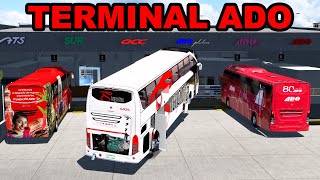 BUS DOBLE PISO Volvo 9800 Supra en CAMPECHE México American Truck Simulator mapa SVTU 151 [upl. by La Verne]