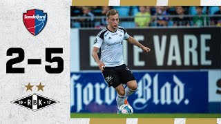 Casper Tengstedt med hattrick i målshow  Sandefjord  Rosenborg 25 [upl. by Pollock818]