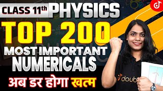 Class 11 Physics Top 200 VVI Numericals  11th NCERT Physics MVVI Numericals  Final Exam 2025 [upl. by Brufsky]