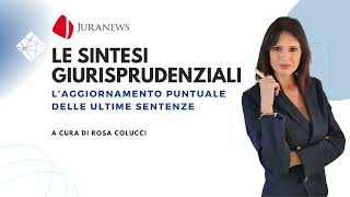 𝐉𝐔𝐑𝐀𝐍𝐄𝐖𝐒  𝐋𝐄 𝐒𝐈𝐍𝐓𝐄𝐒𝐈 𝐆𝐈𝐔𝐑𝐈𝐒𝐏𝐑𝐔𝐃𝐄𝐍𝐙𝐈𝐀𝐋𝐈  Edizione 15 novembre 2024 [upl. by Yennep]