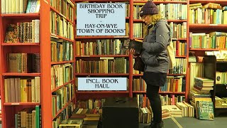 Birthday book shopping trip to HayonWye  book haul [upl. by Medina54]