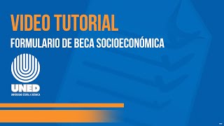 Tutorial de becas socioeconómicas con subtítulos en español UNED [upl. by Htebharas72]