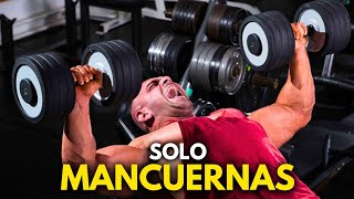 Entrenando Pecho solo con Mancuernas 🔱 [upl. by Rector285]