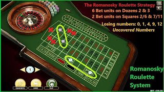 The Romanosky Roulette System  Roulette betting system  Roulette Strategy Romanovsky [upl. by Vano]