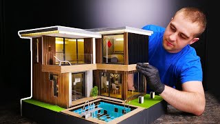 CASA IN MINIATURA FAIDATE CON MATTONCINI E CEMENTO di 5 Minuti Creativi [upl. by Ilegna774]