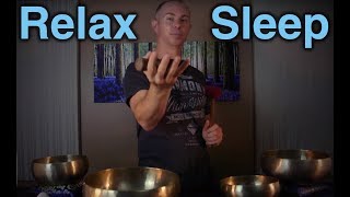 Qi Gong Relaxation Meditation  Healing Sleep ASMR  Tibetan Singing Bowls [upl. by Allac]